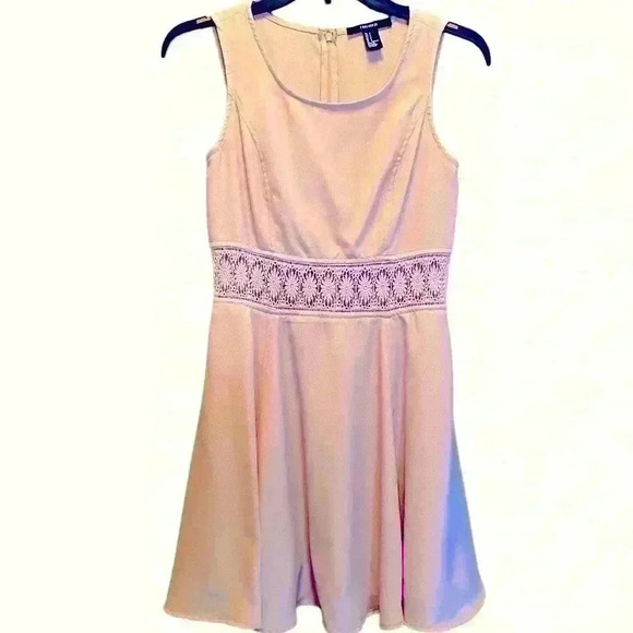 Forever 21 Pink Lace Cutout Waist Dress - Picture 2 of 10